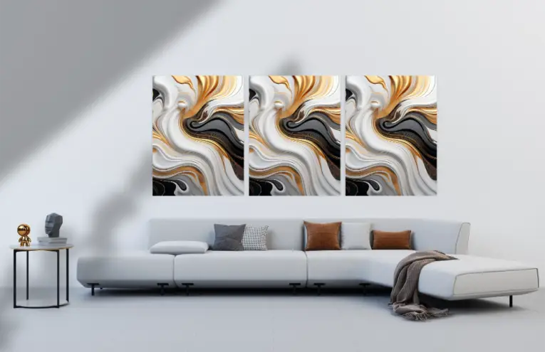 Flytande Marmor mockup