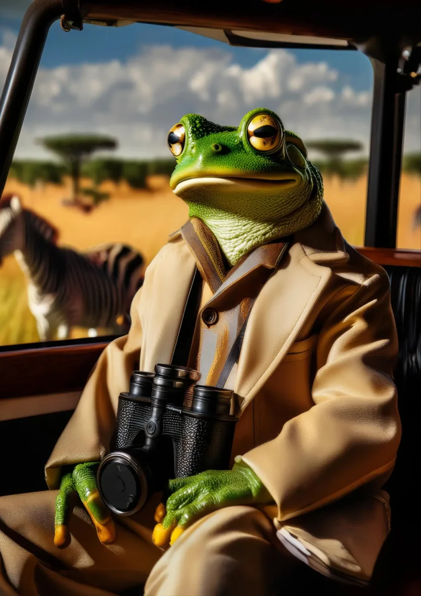Frog WallArt Safari Edition