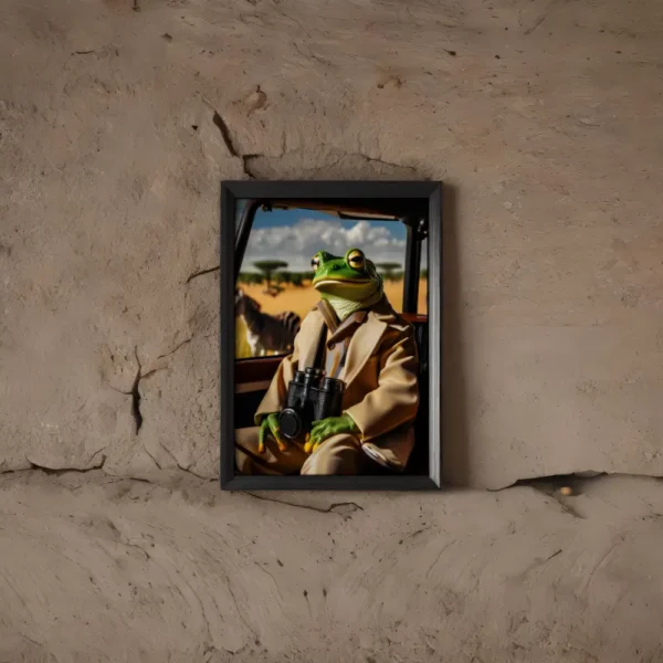 Frog WallArt Safari Edition