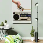 Vintage radio och kassettband