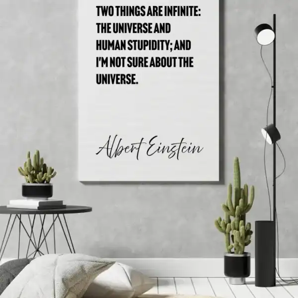 Albert Einstein – Two things are infinite