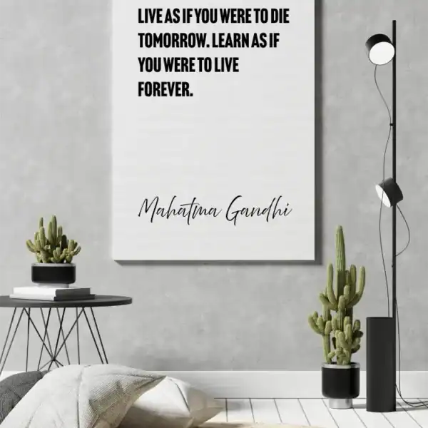 Mahatma Gandhi – Learn As If You Live