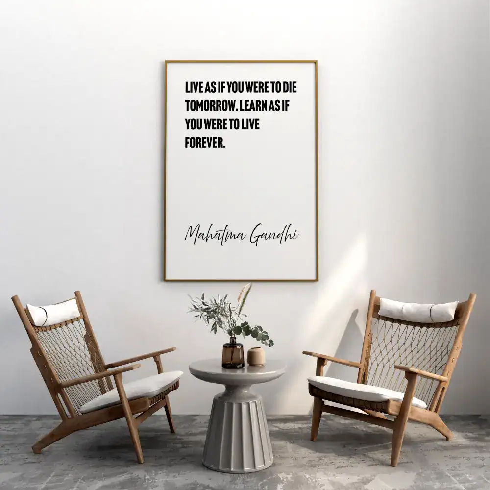 Mahatma Gandhi – Learn As If You Live