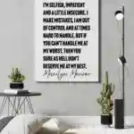Marilyn Monroe – I'm selfish, impatient and a little insecure